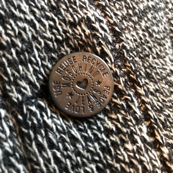 MOSCHINO | Heather Grey Button Up Jacket - Picture 4 of 4